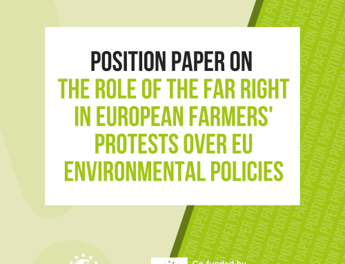 Position Paper | The role of the far right in european farmers’ protestes over EU enviromental policies