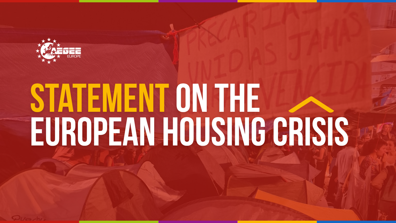 This is a picture of text saying "Statement on the European Housing Crisis"